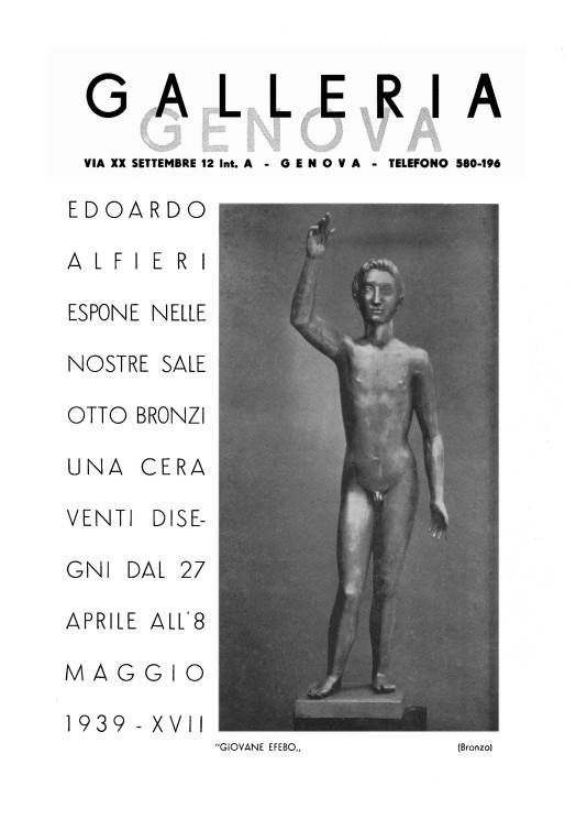1939 - Galleria Genova - catalogo personale