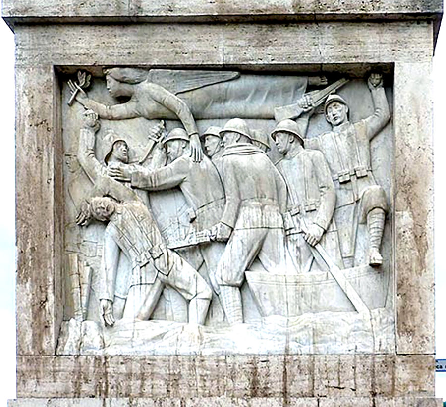 altorilievo-decorativo-ponte-duca-emanuele-filiberto-di-savoia-aosta-roma-foro-mussolini-battaglie-dellisonzo