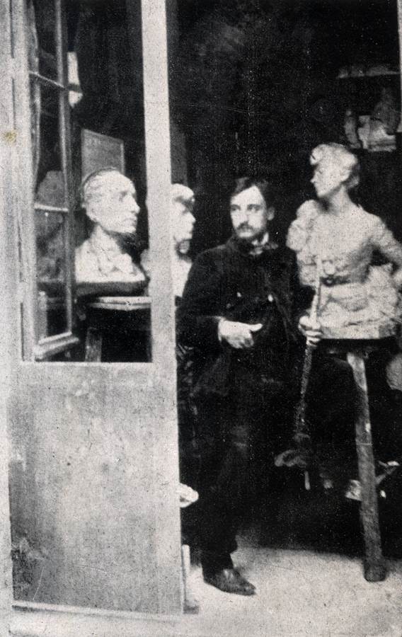 G.B. Alloati - Lo studio a Parigi nel 1900 (Rue de Sevres)