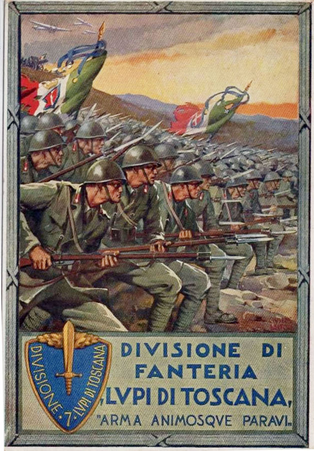 divisione-di-fanteria-lupi-di-toscana-cartolina