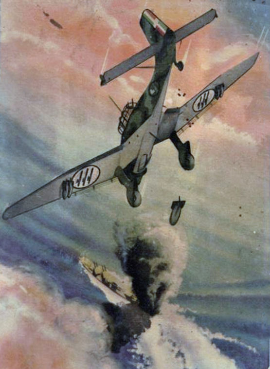 arma-aeronautica-combattimento-aereo-cartolina