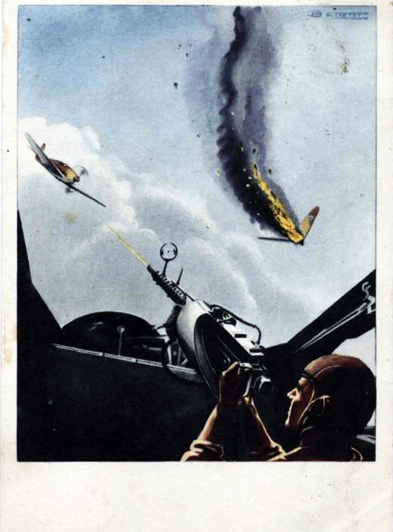 arma-aeronautica-combattimento-aereo-cartolina