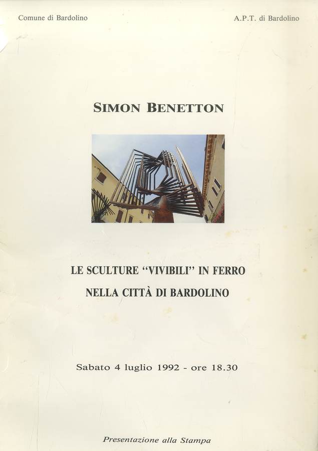 1992 - (Biblioteca d’Arte Sartori - Mantova).