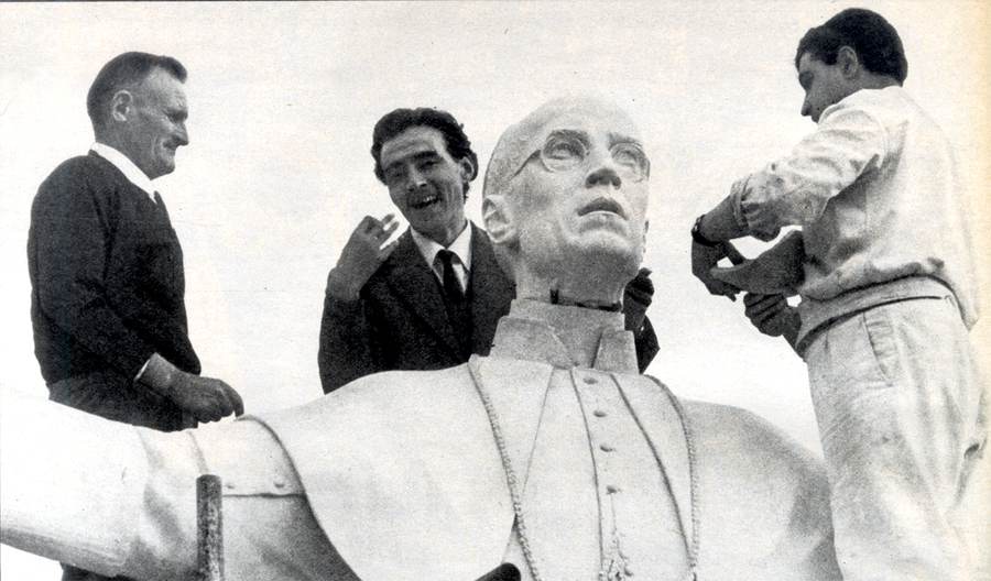 Pio XII (prova con modello in gesso) - (1966)