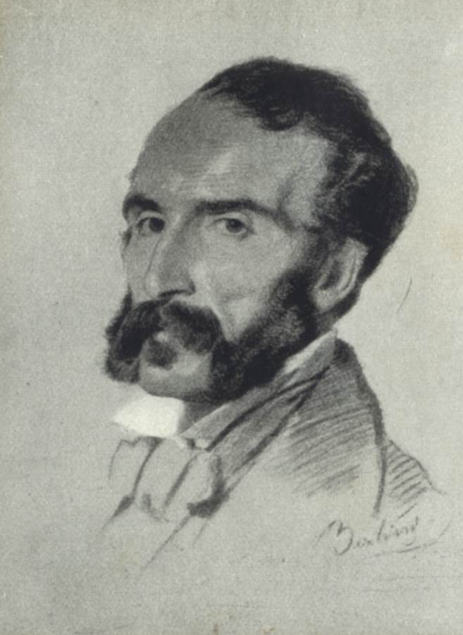 Giuseppe Conti - (disegno di Giuseppe Bertini)