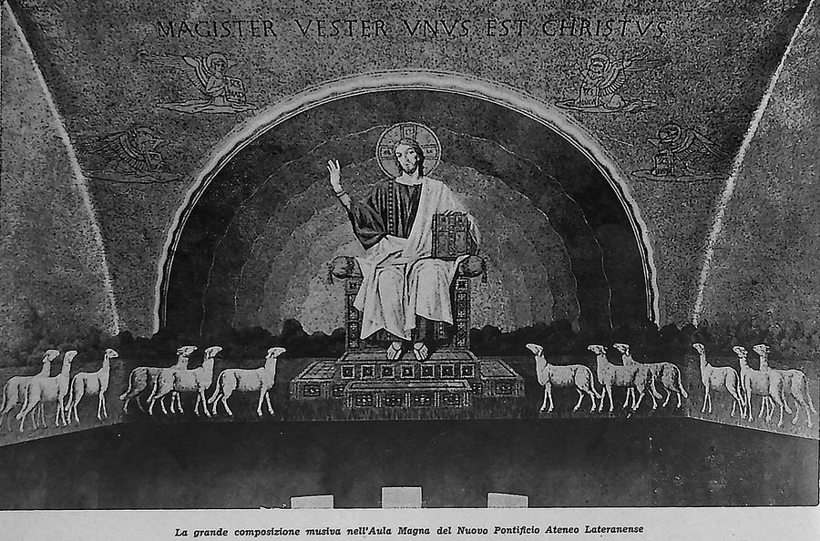 roma-composizione-musiva-nellaula-magna-del-nuovo-pontificio-ateneo-lateranense