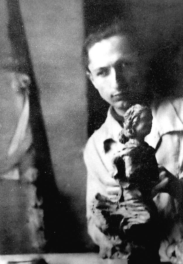 Luigi Ivo Binco nel suo laboratorio