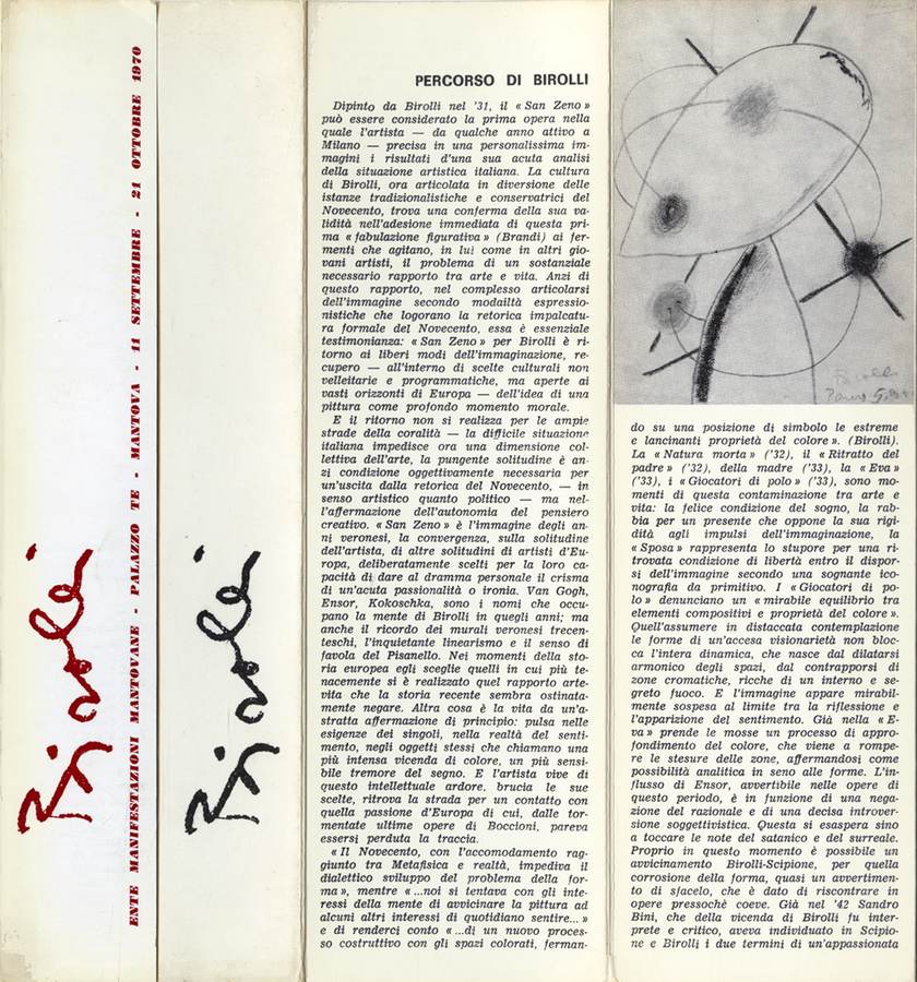 1970 - (Biblioteca d’Arte Sartori - Mantova).