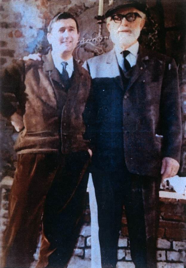 Pietro Bisio con il maestro Aldo Carpi, 1954-1958