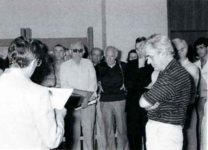 Angelo Castagna, Pino Bertolazzi (occhiali), Luigi Fraccalini (maglia nera), Mario Pecchioni, Giorgio Bonaffini.