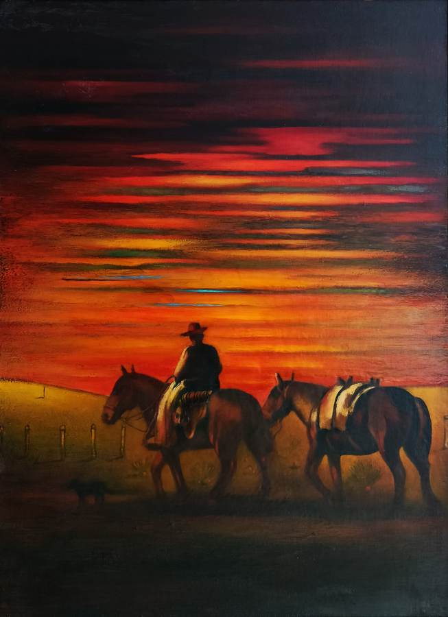 argentina-1989-di-ritorno-da-misiones-tramonto-con-gaucho