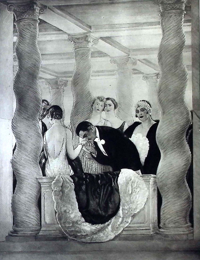 roma-albergo-degli-ambasciatori-affresco-nella-sala-da-pranzo