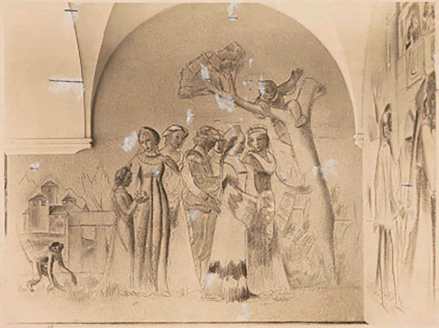 decorazione-parietale-del-chiostro-del-giardino-privato-palazzo-reale-di-bolzano