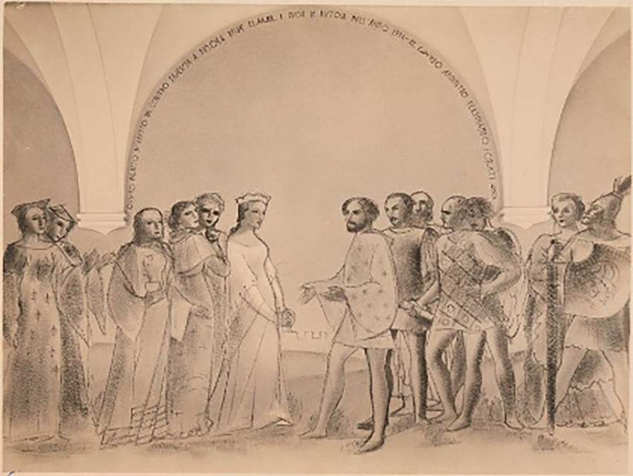 decorazione-parietale-del-chiostro-del-giardino-privato-palazzo-reale-di-bolzano