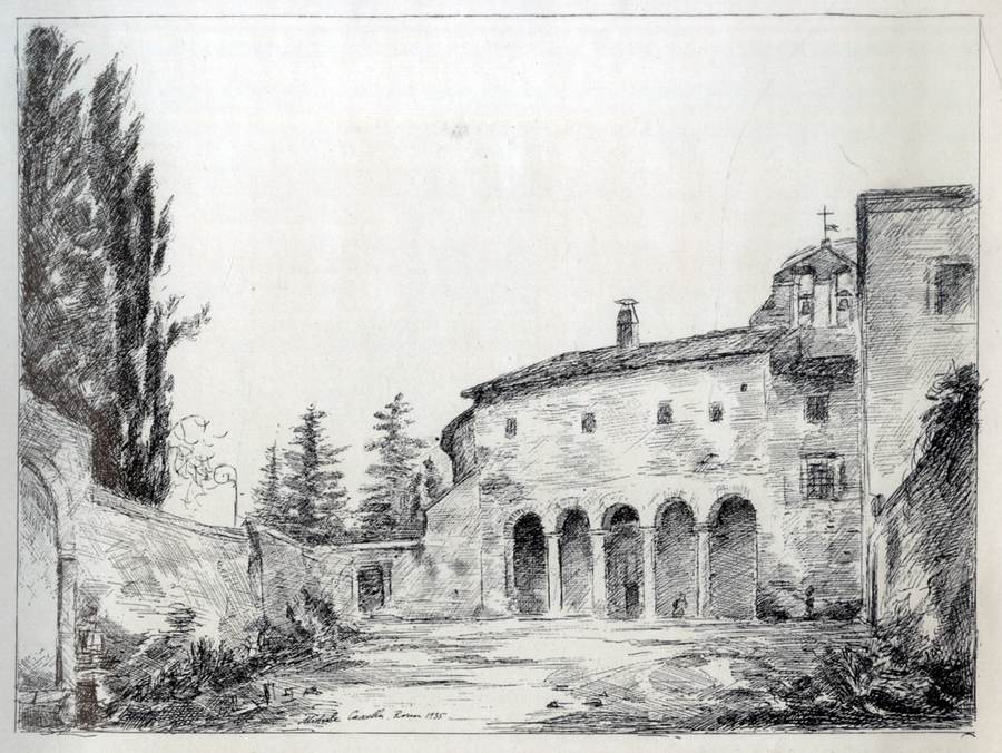 lingresso-alla-chiesa-di-santo-stefano-rotondo-roma