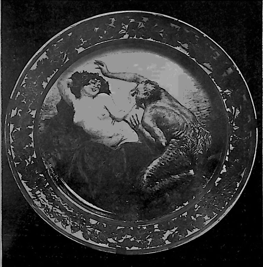 fauno-e-baccante-piatto-in-ceramica-a-gran-fuoco