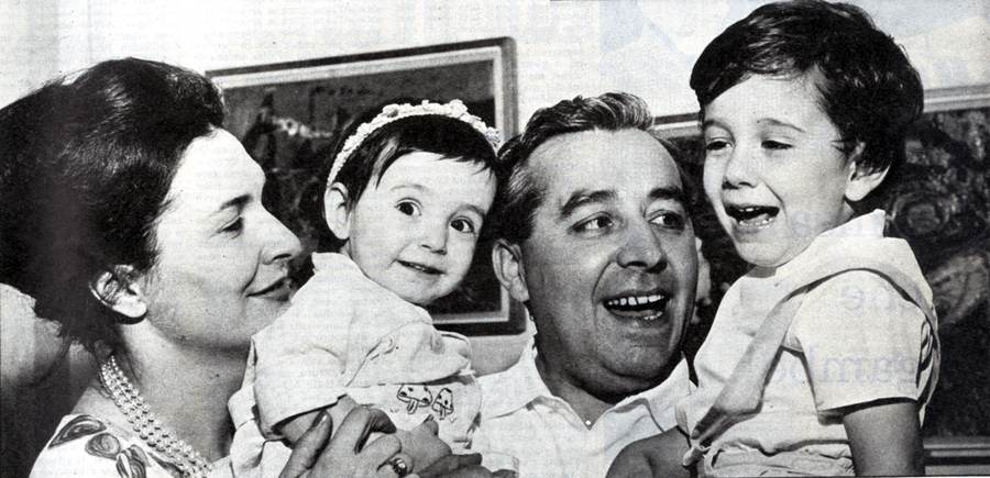 Bruno Cassinari con la moglie Enrica - (1960).