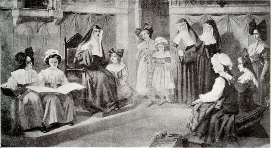 la-venerabile-madre-alice-le-clerc-nella-scuola-cappella-del-villino-des-oiseaux-roma