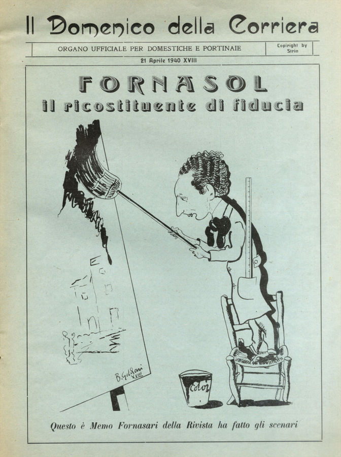 1940 - Caricatura di Memo Fornasari - (di Bruno Goldoni).
