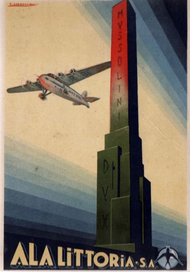 ala-littoria-sa-aereoporto-del-littorio-roma-cartolina