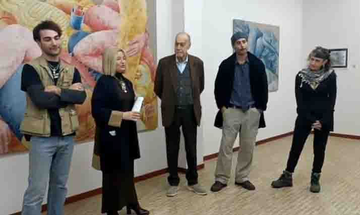 Tiziano Crisanti, Arianna Sartori, Giulio Crisanti, Nico Crisanti e Katia Crisanti (Mantova, Galleria Arianna Sartori - 15 novembre 2025, Inuagurazione mostra Quaterque)