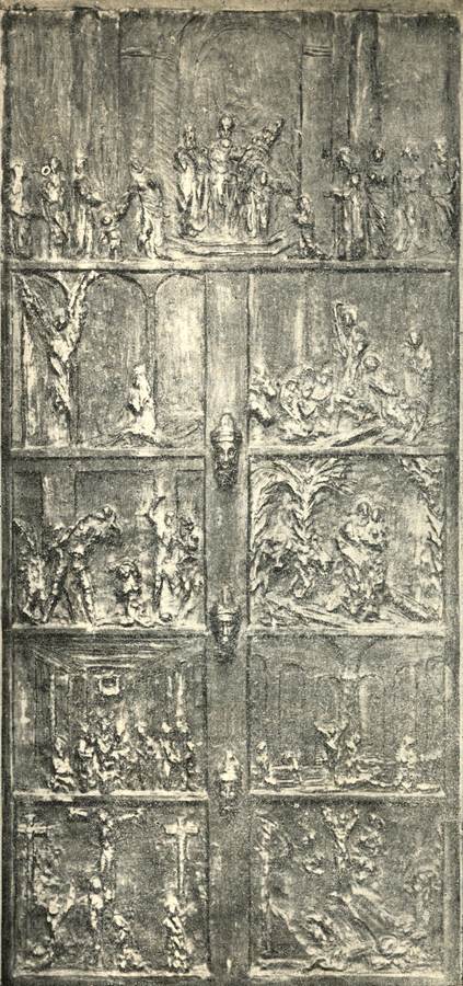 bozzetto-per-portone-in-bronzo-raffigurante-presentazione-di-maria-al-tempio-lannunciazione