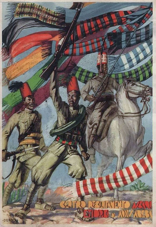 centro-reclutamento-e-battaglione-di-istruzione-ascari-etiopici-addis-abeba-cartolina