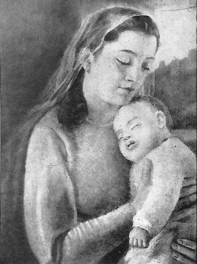 la-madonna-della-giovane-italiana-dipinto-nella-domus-aestiva-del-fascismo-milanese-a-bizzasco-como-particolare