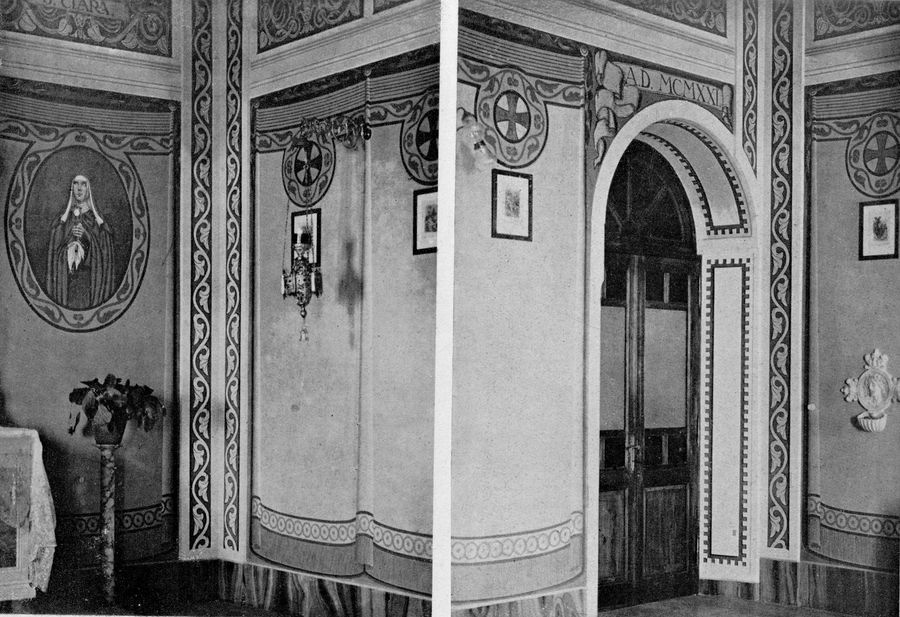 pareti-della-cappella-della-divina-provvidenza-in-gavignano-roma