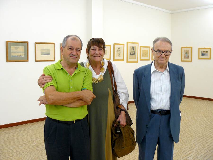 Gabriella Facciotto tra Adalberto Sartori e Vittorio Montanari, Mantova, 24 settembre 2011