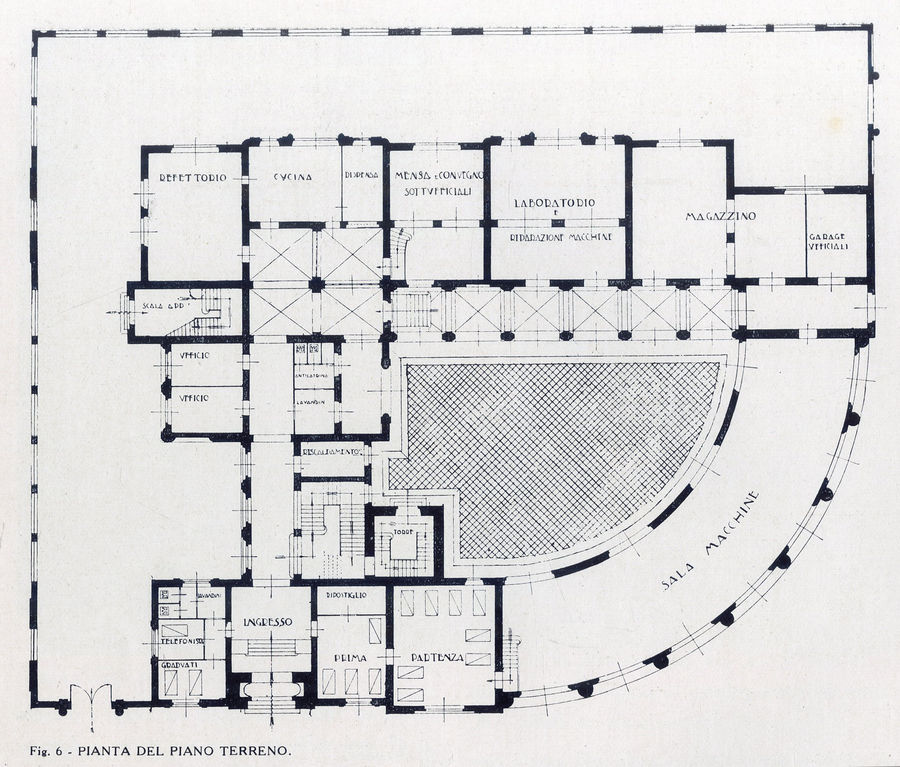 pianta-del-piano-terreno-caserma-vigili-del-fuoco-roma