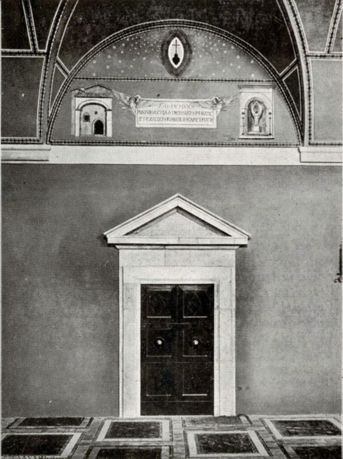 porta-in-pietra-dassisi-1931-la-nuova-sala-dei-musici-nel-convento-di-san-francesco-dassisi