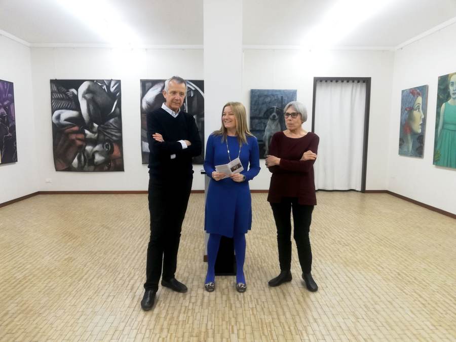 Renato Galbusera, Arianna Sartori, Maria Jannelli, Galleria Arianna Sartori, Mantova, 25 marzo 2023, (