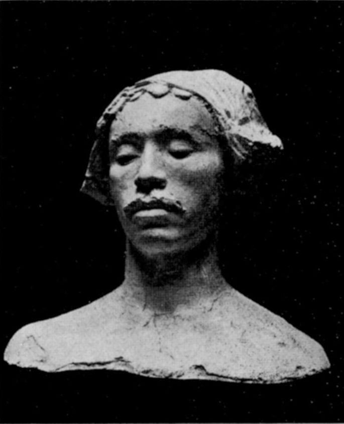 F. P. Michetti nel 1873 - (scultura di Gemito)