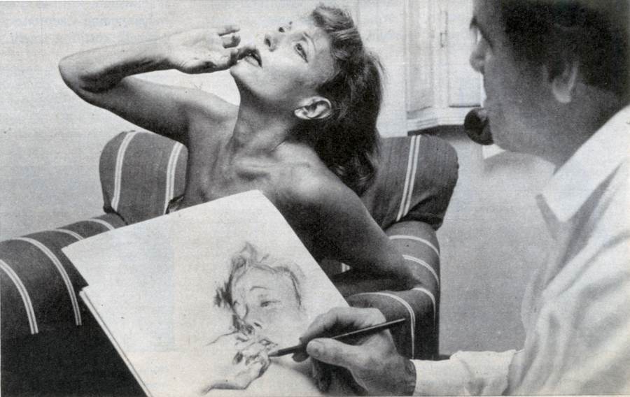 Paulo Ghiglia con Isa Miranda - (1961)