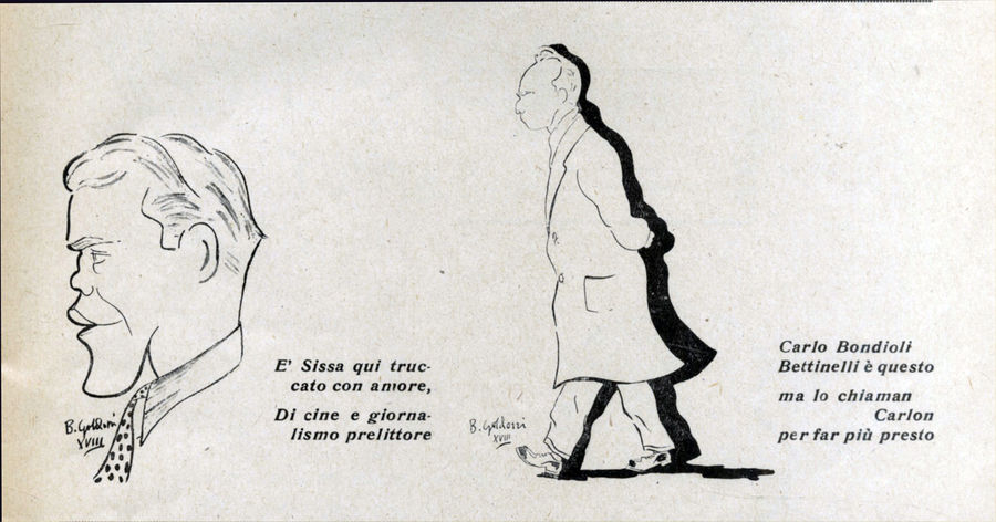 1940 - (caricatura di Bruno Goldoni)