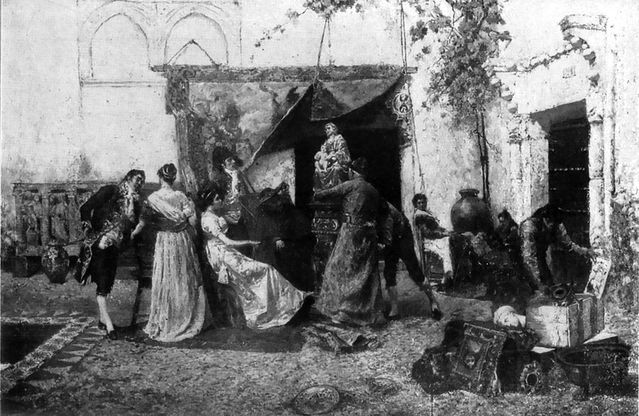 un-antiquario-a-toledo-spagna