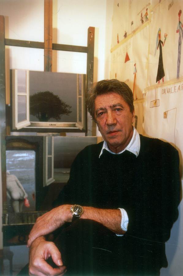 Sandro Luporini nello studio