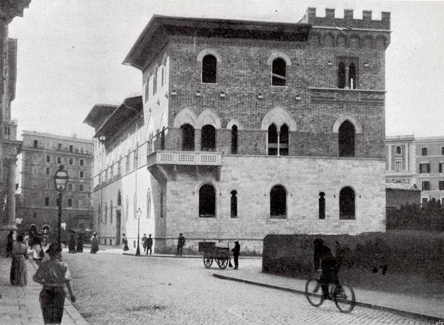 Lo studio Maccari costruito sulle rovine Sallustiane - (1905 Ill. Italiana)