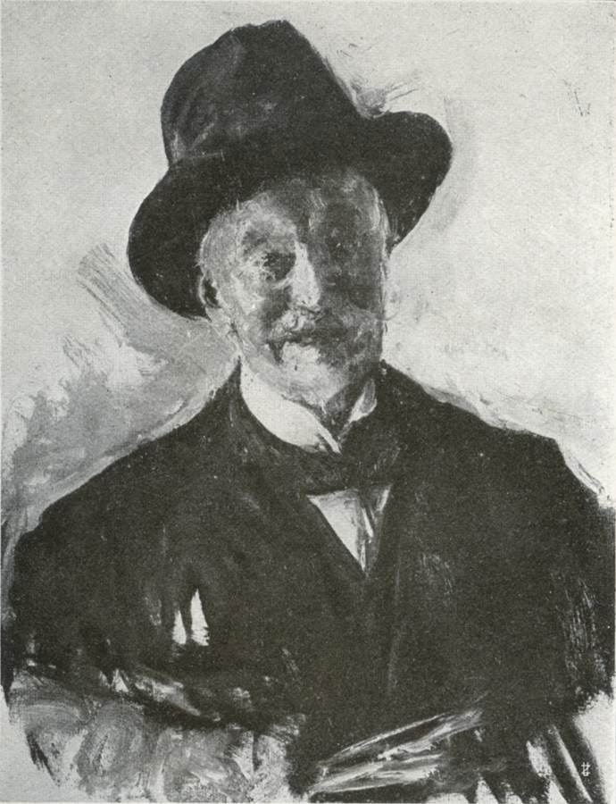 Antonio Mancini - (autoritratto - 1921)