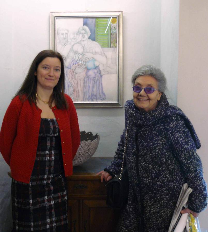 Licia Mantovani con Arianna Sartori all'inaugurazione della rassegna 