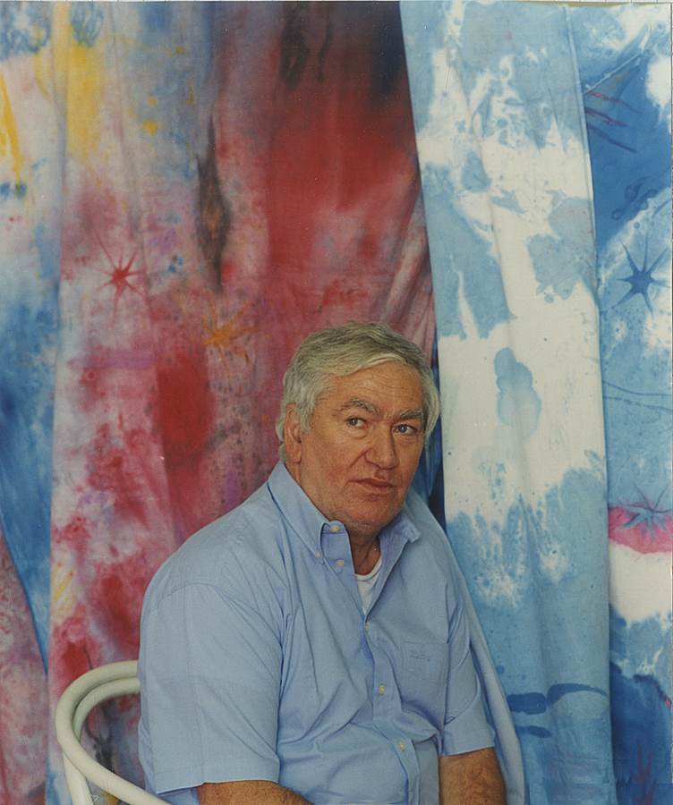 Lino Marzulli nello studio - 1998.