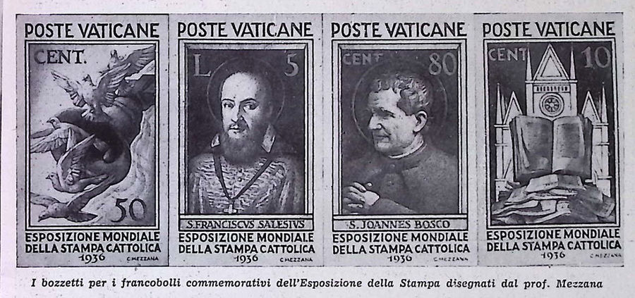 i-bozzetti-per-i-francobolli-commemorativi-dellesposizione-della-stampa-disegnati-dal-prof-mezzana-citta-del-vaticano