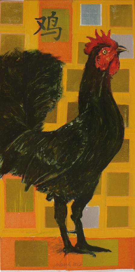 lanno-del-gallo-2017-olio-su-carte-dorate-intelate-80x40-animaliajpg-4656-kb