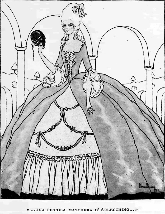 gino-valori-piccola-maschera-darlecchino-illustrazione