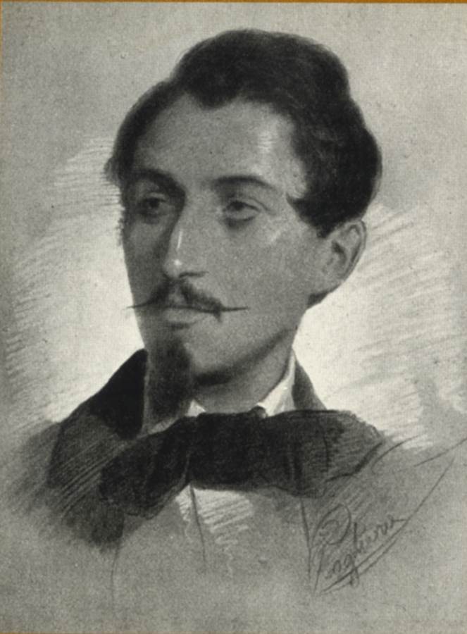 Luigi Steffani - (disegno di Eleuterio Pagliano)