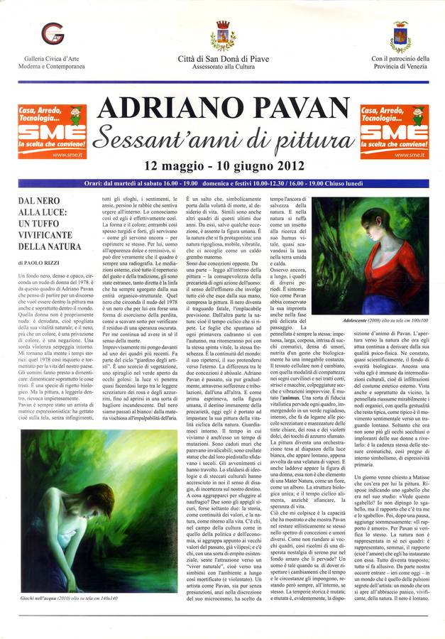 2012 - (Biblioteca d’Arte Sartori - Mantova).