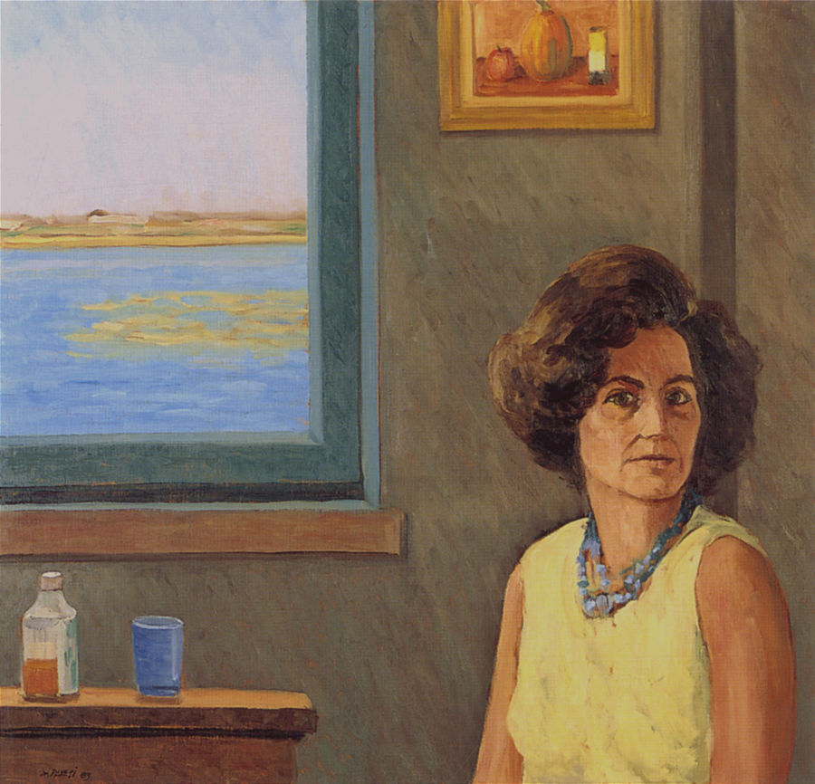 pavesi-mario-la-moglie-laura-nello-studio