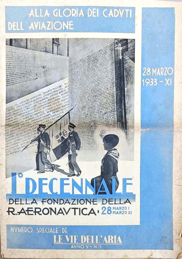 periodici-le-vie-dellaria-numero-speciale-i0-decennale-della-fondazione-della-r-aeronautica-anno-v-num-13