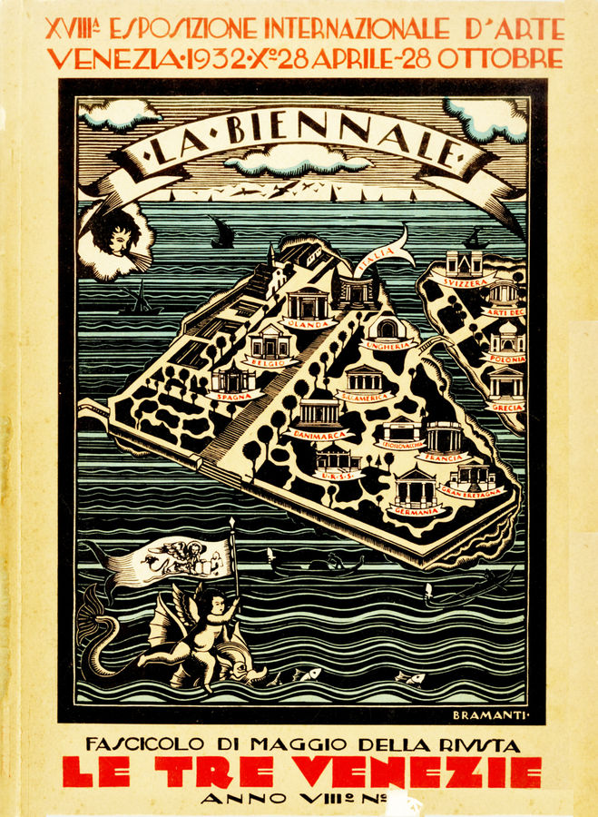 periodici-le-tre-venezie-xviii-esposizione-internazionale-darte-anno-viii-n-5-maggio-1932-venezia-bramanti